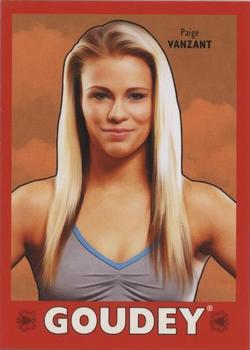 2016 Upper Deck Goodwin Champions - Goudey Royal Red #20 Paige VanZant Front