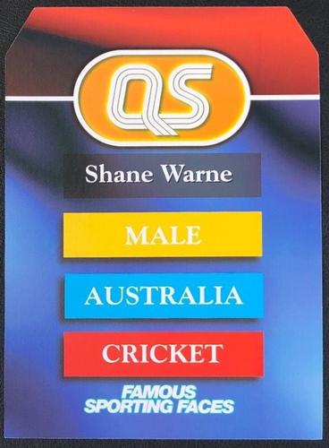 1997 BBC A Question of Sport UK #NNO Shane Warne Back