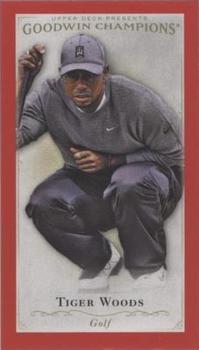2016 Upper Deck Goodwin Champions - Royal Red Minis #53 Tiger Woods Front