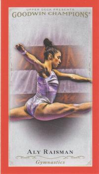 2016 Upper Deck Goodwin Champions - Royal Red Minis #66 Aly Raisman Front