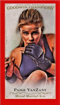 2016 Upper Deck Goodwin Champions - Royal Red Minis #74 Paige VanZant Front