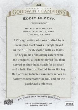 2017 Upper Deck Goodwin Champions #44 Ed Olczyk Back