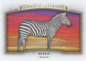 2017 Upper Deck Goodwin Champions #73 Zebra Front