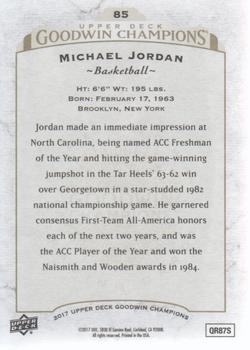 2017 Upper Deck Goodwin Champions #85 Michael Jordan Back