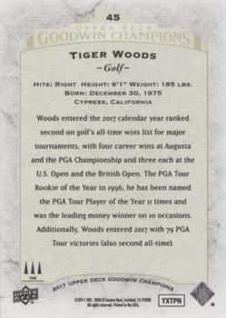 2017 Upper Deck Goodwin Champions #45 Tiger Woods Back