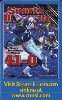 2002 Sports Illustrated Event Schedules #NNO Amani Toomer Front