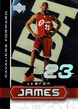 2002-03 UD SuperStars - LeBron James #LBJ-4 LeBron James Front