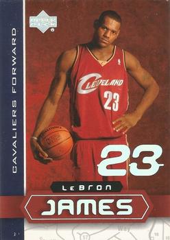 2002-03 UD SuperStars - LeBron James #LBJ-5 LeBron James Front