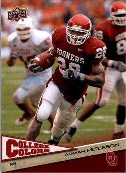 2010 Upper Deck College Colors #9 Adrian Peterson Front