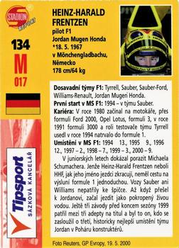 2001 Stadion World Stars #134 Heinz-Harald Frentzen Back