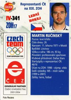 2002 Stadion World Stars #341 Martin Ručinský Back