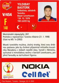 2002 Stadion World Stars #454 Yildiray Bastürk Back