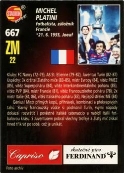 2005 Stadion World Stars #667 Michel Platini Back