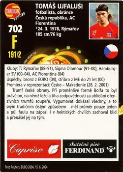 2005 Stadion World Stars #702 Tomáš Ujfaluši Back