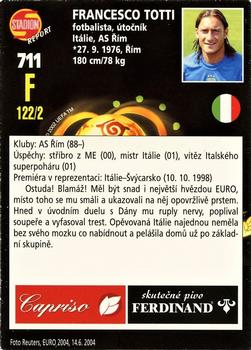 2005 Stadion World Stars #711 Francesco Totti Back