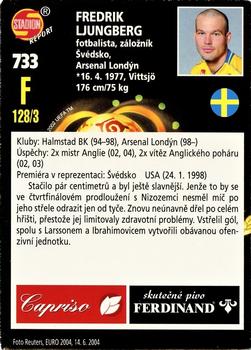 2005 Stadion World Stars #733 Frederik Ljungberg Back