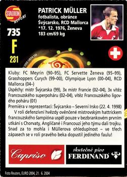 2005 Stadion World Stars #735 Patrick Müller Back