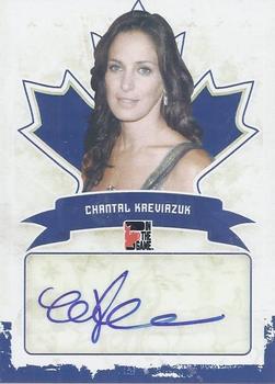 2011 In The Game Canadiana - Autographs Blue #A-CK2 Chantal Kreviazuk Front