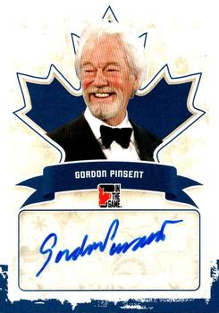2011 In The Game Canadiana - Autographs Blue #A-GP1 Gordon Pinsent Front