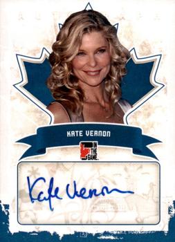 2011 In The Game Canadiana - Autographs Blue #A-KV1 Kate Vernon Front