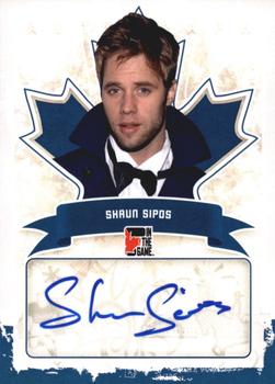 2011 In The Game Canadiana - Autographs Blue #A-SS2 Shaun Sipos Front