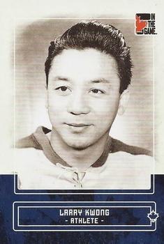 2011 In The Game Canadiana - Sapphire #22 Larry Kwong Front