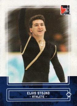 2011 In The Game Canadiana - Sapphire #24 Elvis Stojko Front