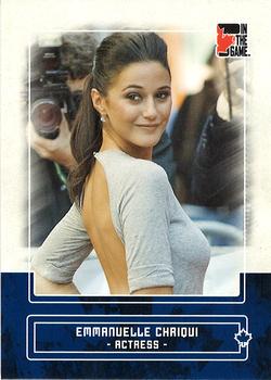 2011 In The Game Canadiana - Sapphire #25 Emmanuelle Chriqui Front