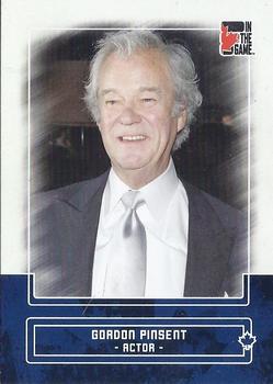 2011 In The Game Canadiana - Sapphire #34 Gordon Pinsent Front