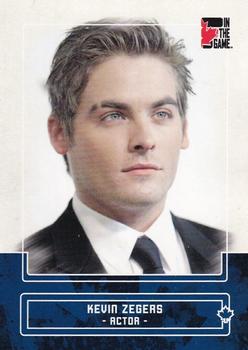 2011 In The Game Canadiana - Sapphire #53 Kevin Zegers Front