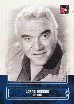 2011 In The Game Canadiana - Sapphire #57 Lorne Greene Front