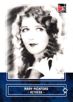 2011 In The Game Canadiana - Sapphire #63 Mary Pickford Front