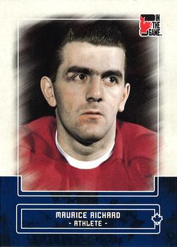 2011 In The Game Canadiana - Sapphire #64 Maurice Richard Front