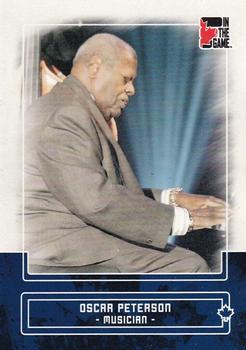 2011 In The Game Canadiana - Sapphire #69 Oscar Peterson Front