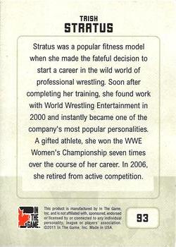 2011 In The Game Canadiana - Sapphire #93 Trish Stratus Back