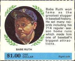 1968 American Oil Winner's Circle #NNO Babe Ruth Front