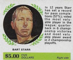 1968 American Oil Winner's Circle #NNO Bart Starr Front