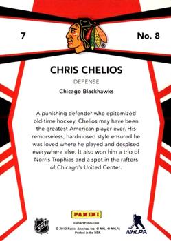 2013 Panini National Sports Collectors Convention - Team Colors #8 Chris Chelios Back