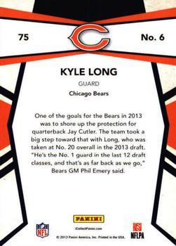 2013 Panini National Sports Collectors Convention - Team Colors Cracked Ice #6 Kyle Long Back