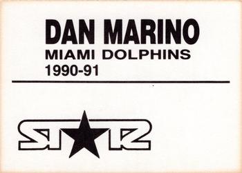 1990-91 St☆r (unlicensed) #NNO Dan Marino Back
