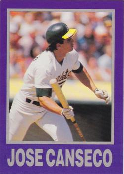 1990-91 St☆r (unlicensed) #NNO Jose Canseco Front