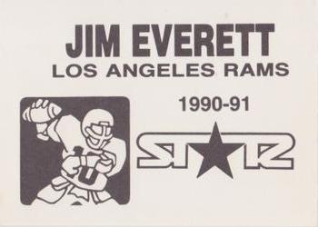 1990-91 St☆r (unlicensed) #NNO Jim Everett Back