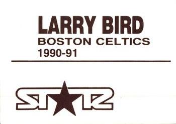 1990-91 St☆r (unlicensed) #NNO Larry Bird Back