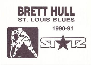 1990-91 St☆r (unlicensed) #NNO Brett Hull Back