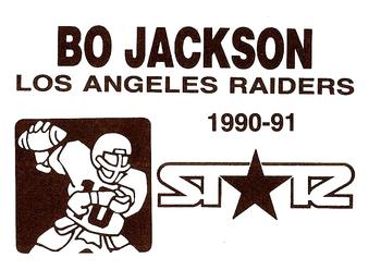 1990-91 St☆r (unlicensed) #NNO Bo Jackson Back