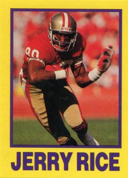 1990-91 St☆r (unlicensed) #NNO Jerry Rice Front