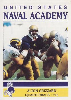 1990 United States Naval Academy #NNO Alton Grizzard Front