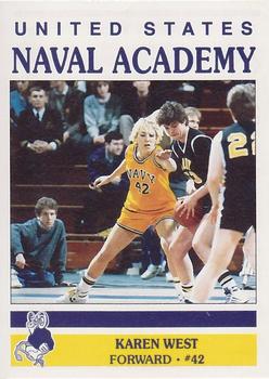 1990 United States Naval Academy #NNO Karen West Front