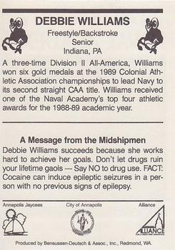 1990 United States Naval Academy #NNO Debbie Williams Back