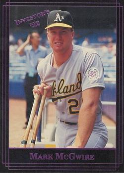 1992 Investor's Journal - Colors Foil #70 Mark McGwire Front